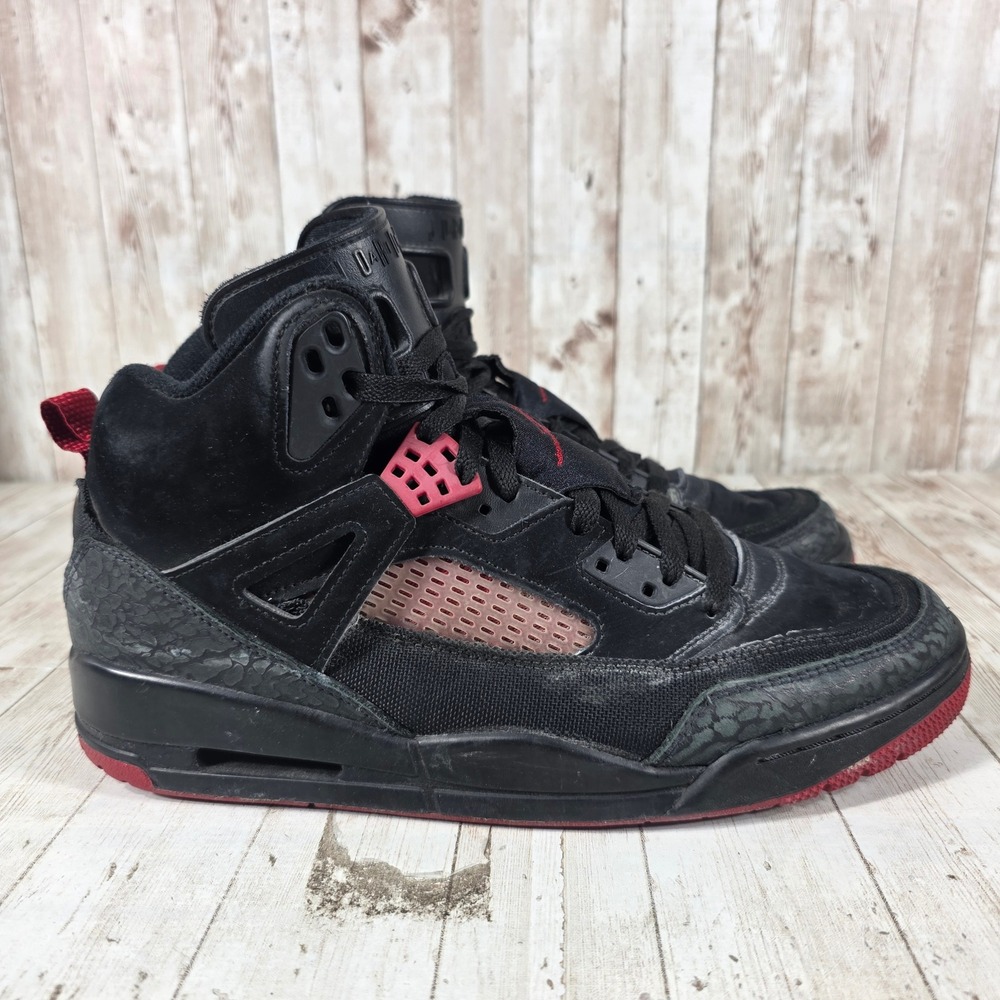 Jordan Spizike Black Varsity Red 315371-006 Mens Basketball Shoes Size 10.5
